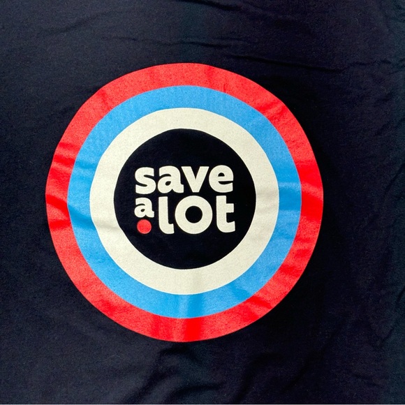 Save A Lot T Shirt Men's Sz Small Blue Employee Uniform - Picture 2 of 8